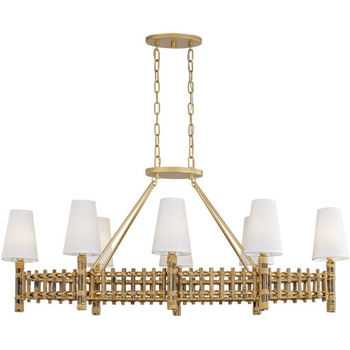 Nevis LED 48 inch French Gold Linear Pendant Ceiling Light