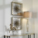 Starlight Antique Brushed Brass Mirrored Wall Decor