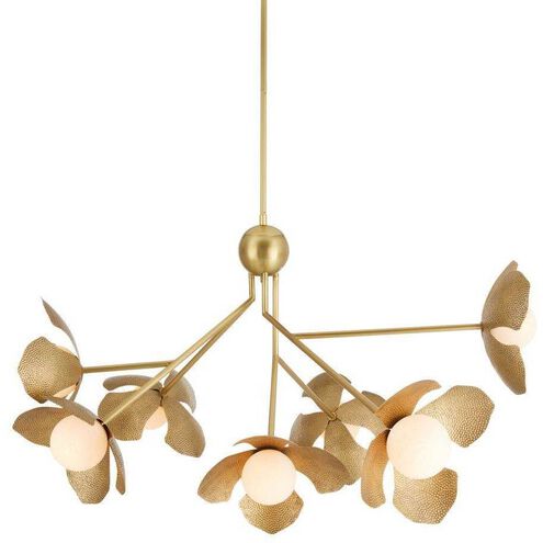 Generosa 7 Light 57 inch Antique Brass Chandelier Ceiling Light