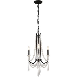 Barcelona 3 Light 17 inch Onyx Chandelier Ceiling Light