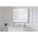 Helios 36 X 30 inch Silver Lighted Wall Mirror