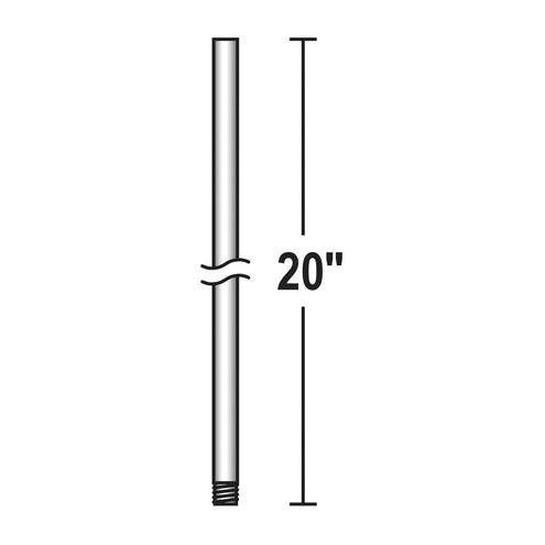 Atlas Gloss White Fan Down Rod in 20