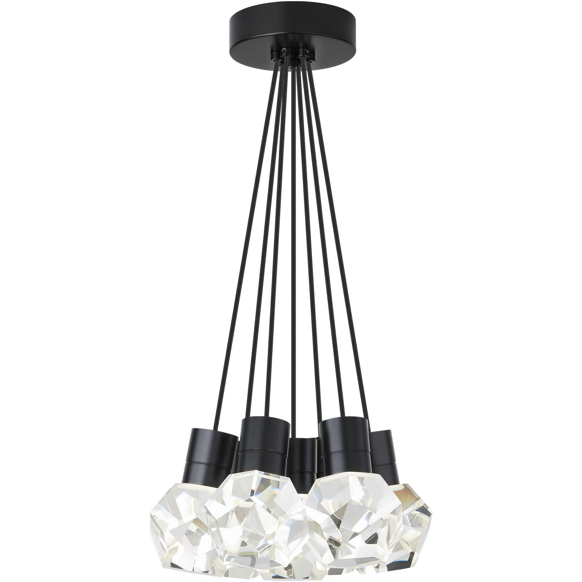 Sean Lavin Kira Pendant Ceiling Light in Black, LED 90 CRI 2200K-3000K, Black Cord, Integrated LED