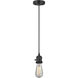 Franklin Restoration Beacon 1 Light 12 inch Matte Black Mini Pendant Ceiling Light in Incandescent, Seedy