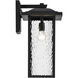 Capanna 1 Light 20 inch Textured Black Outdoor Wall Light