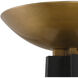 Calyx 71 inch 28 watt Black and Antique Brass Torchiere Floor Lamp Portable Light