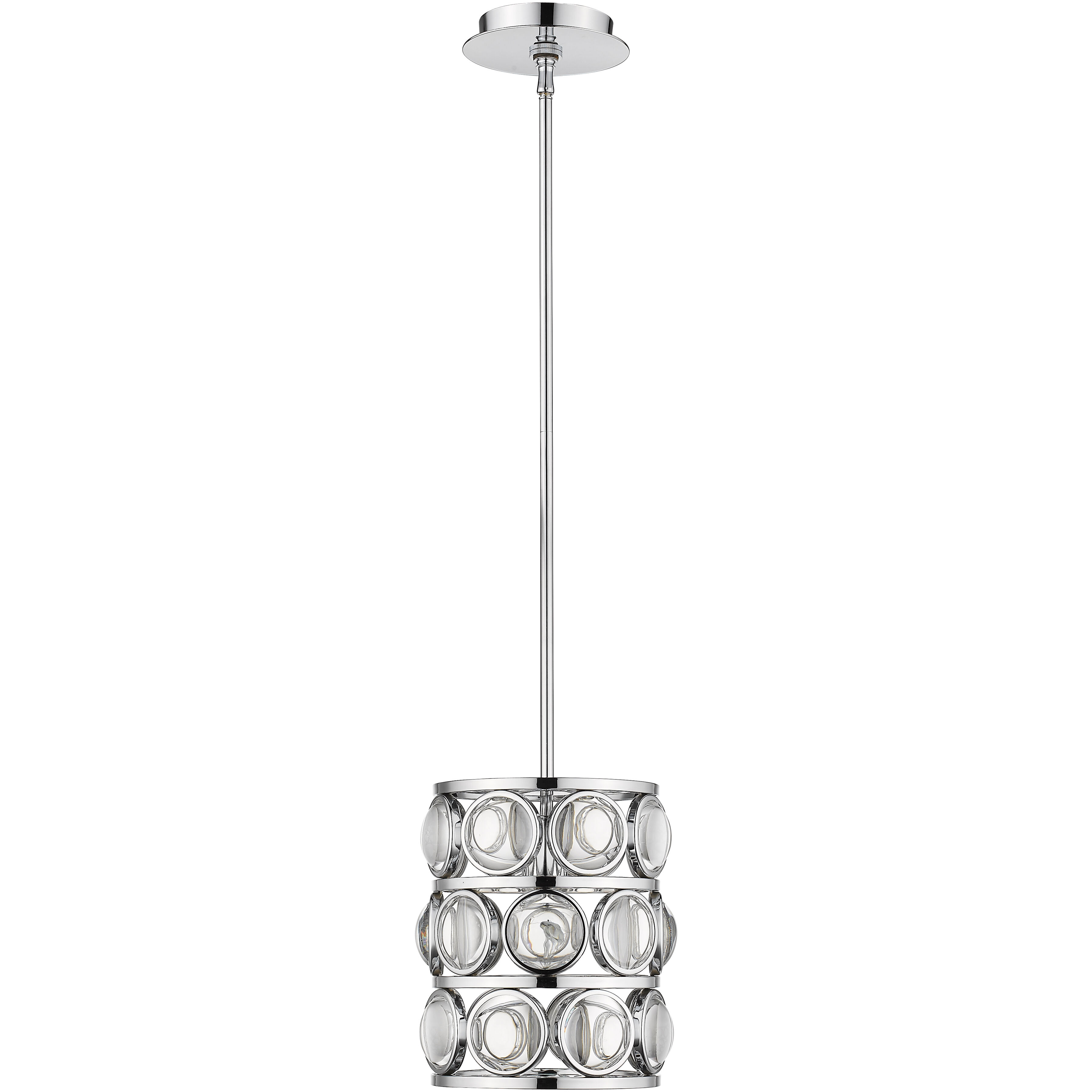 Eternity 1 Light 9 inch Chrome Pendant Ceiling Light