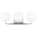 Rory 3 Light 25 inch Chrome Wall Bath Fixture Wall Light