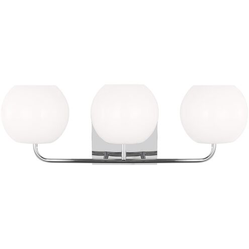 Rory 3 Light 25 inch Chrome Wall Bath Fixture Wall Light