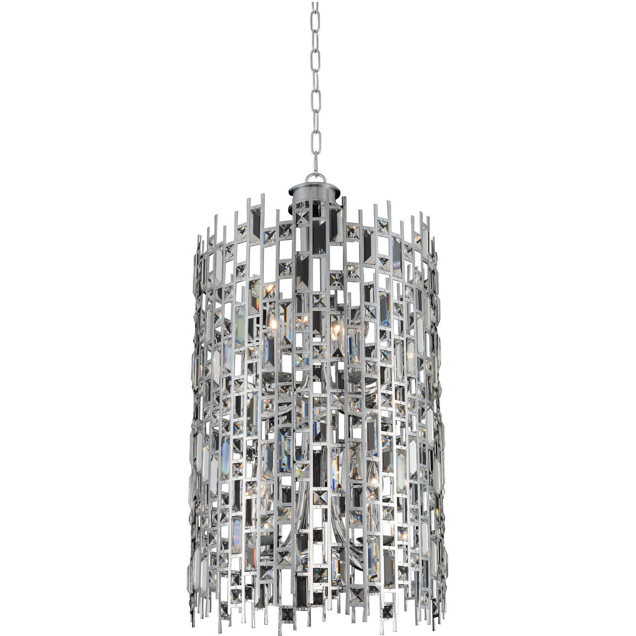 Fonseca 8 Light 19 inch Chrome Foyer Light Ceiling Light