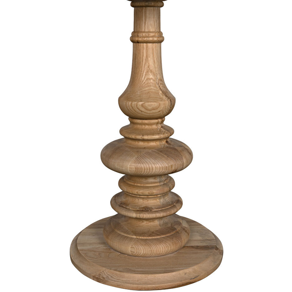 Old Elm 28 X 20 inch Clear Coat Flat Pedestal Side Table