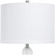 Orion 33.5 inch 100 watt Brushed Nickel and White Table Lamp Portable Light