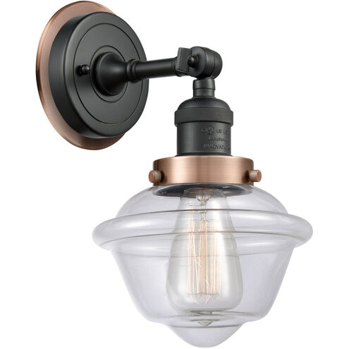 Franklin Restoration Small Oxford 1 Light 8 inch Matte Black Sconce Wall Light