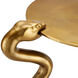 Serpent 18 inch Antique Brass Accent Table