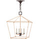 Denison 4 Light 18 inch Mole Black Lantern Pendant Ceiling Light, Medium