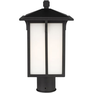 Tomek 1 Light 15.38 inch Black Outdoor Post Lantern