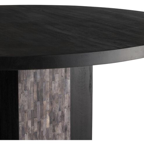 Maddock 60 inch Ebony and Gray Dining Table