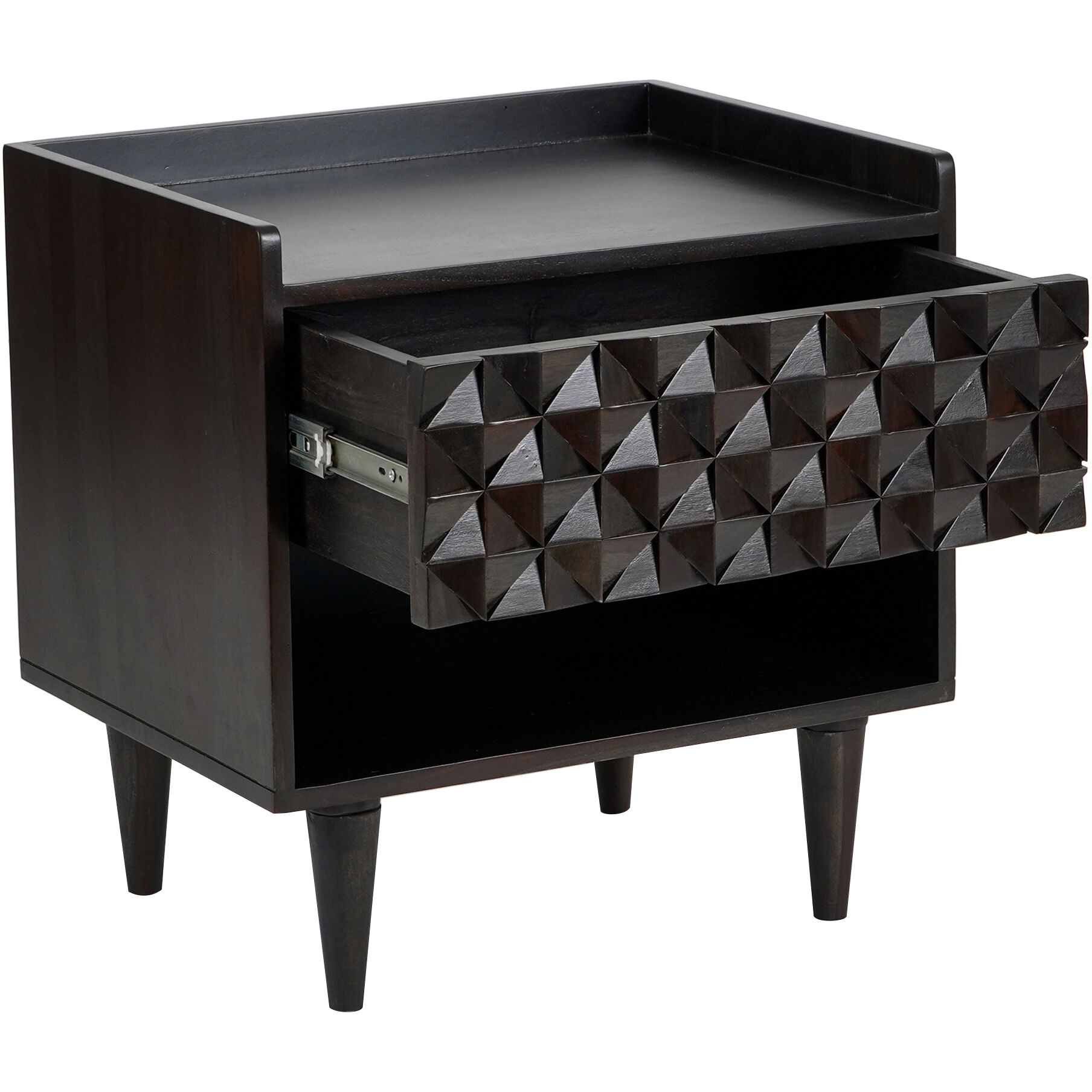 Pablo 22 X 22 inch Black Nightstand