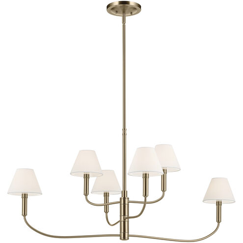 Eadie 6 Light 6 inch Champagne Bronze Chandelier Ceiling Light