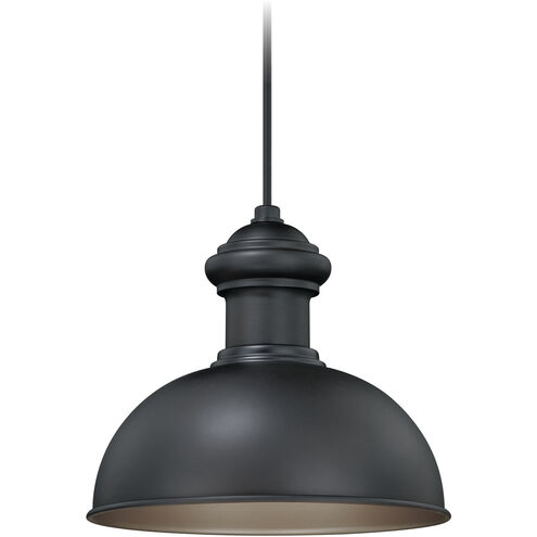 Franklin LED 10 inch Oil Burnished Bronze and Light Gold Outdoor Pendant