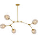 Canada 5 Light 17 inch Gold Chandelier Ceiling Light