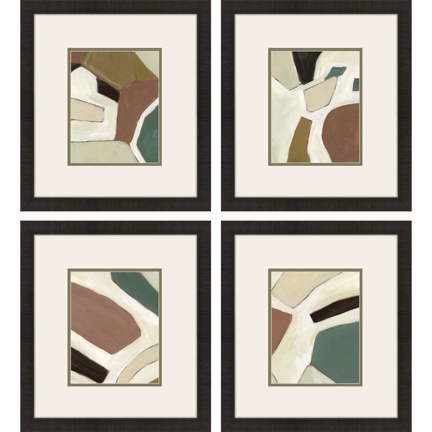 Highland Hues Brown and Green and Beige and Rust Framed Art, Propac