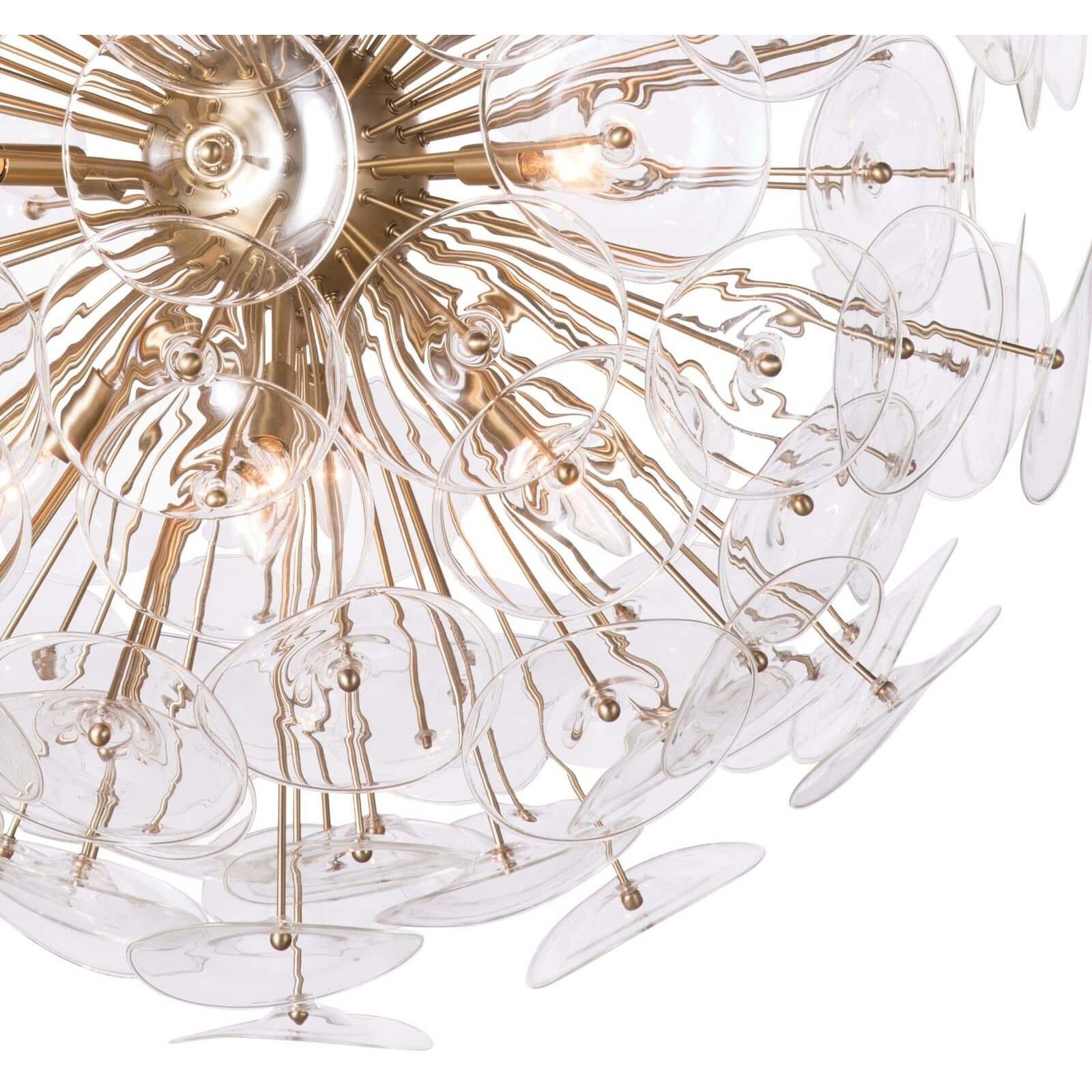 Poppy 12 Light 33 inch Clear Chandelier Ceiling Light, Large