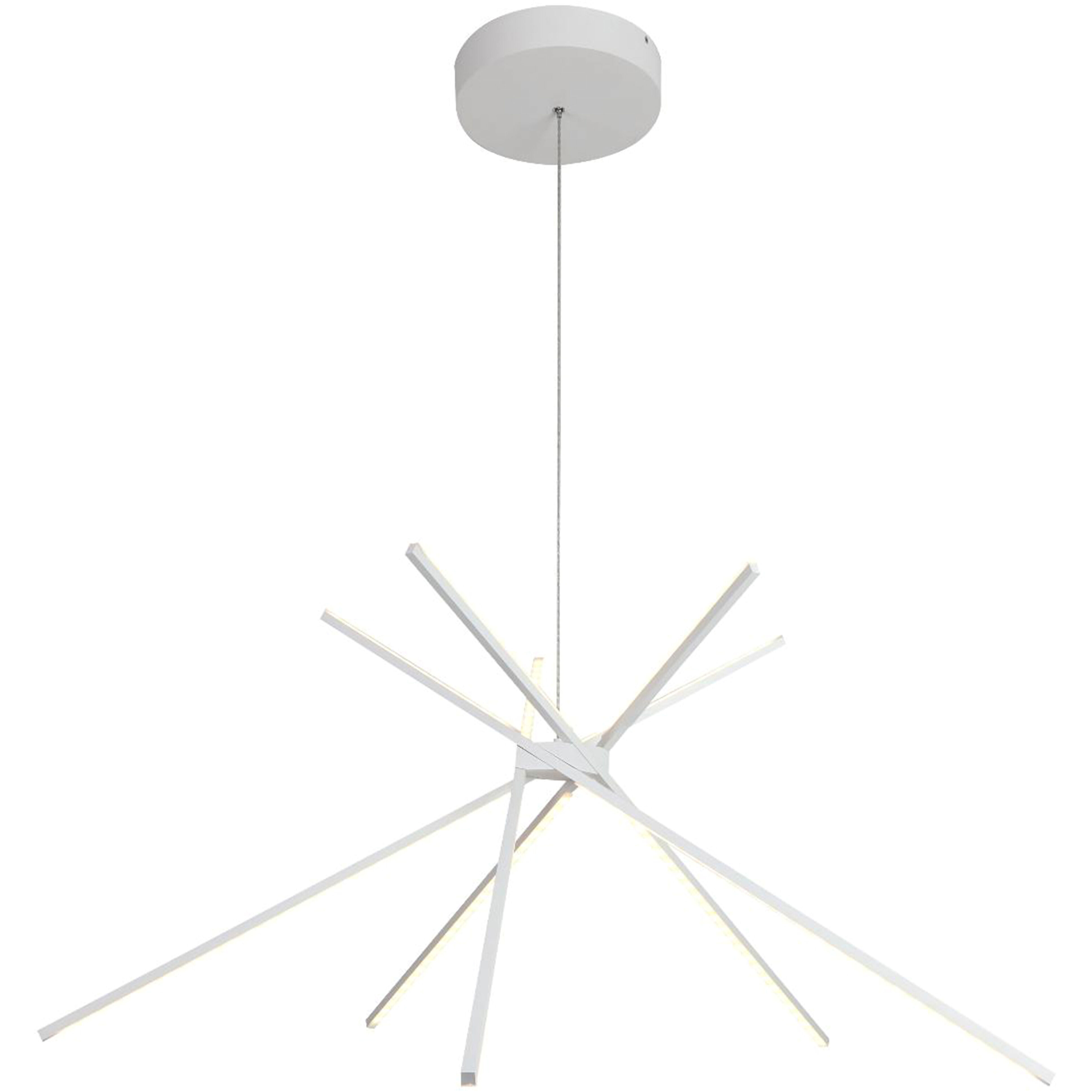 Canada LED 42.5 inch Matte White Chandelier Ceiling Light