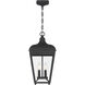 Marquee 4 Light 10 inch Sand Coal Outdoor Pendant, Great Outdoors