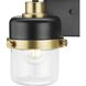 Beckner 2 Light 14.62 inch Matte Black Bath Light Wall Light