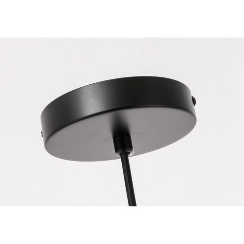 Gibson 1 Light 10 inch Black Pendant Ceiling Light