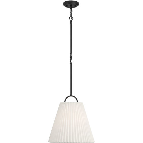 Scandinavian 1 Light 15 inch Matte Black Pendant Ceiling Light