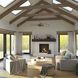 Springer 60 inch Matte Black with Rustic Charcoal Blades Ceiling Fan