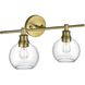 Collier 2 Light 19 inch Satin Gold Bath Sconce Wall Light