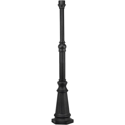 Surface Mount 78 inch Black Outdoor Post