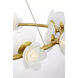 Barbara Barry Petaluma LED 34.5 inch Soft Lacquered Brass Ring Chandelier Ceiling Light