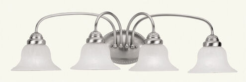 Edgemont 4 Light 31 inch Brushed Nickel Bath Vanity Wall Light