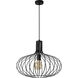 Ione 1 Light 19.75 inch Black Pendant Ceiling Light