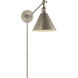 Chapman & Myers Boston3 1 Light 7.25 inch Swing Arm Light/Wall Lamp
