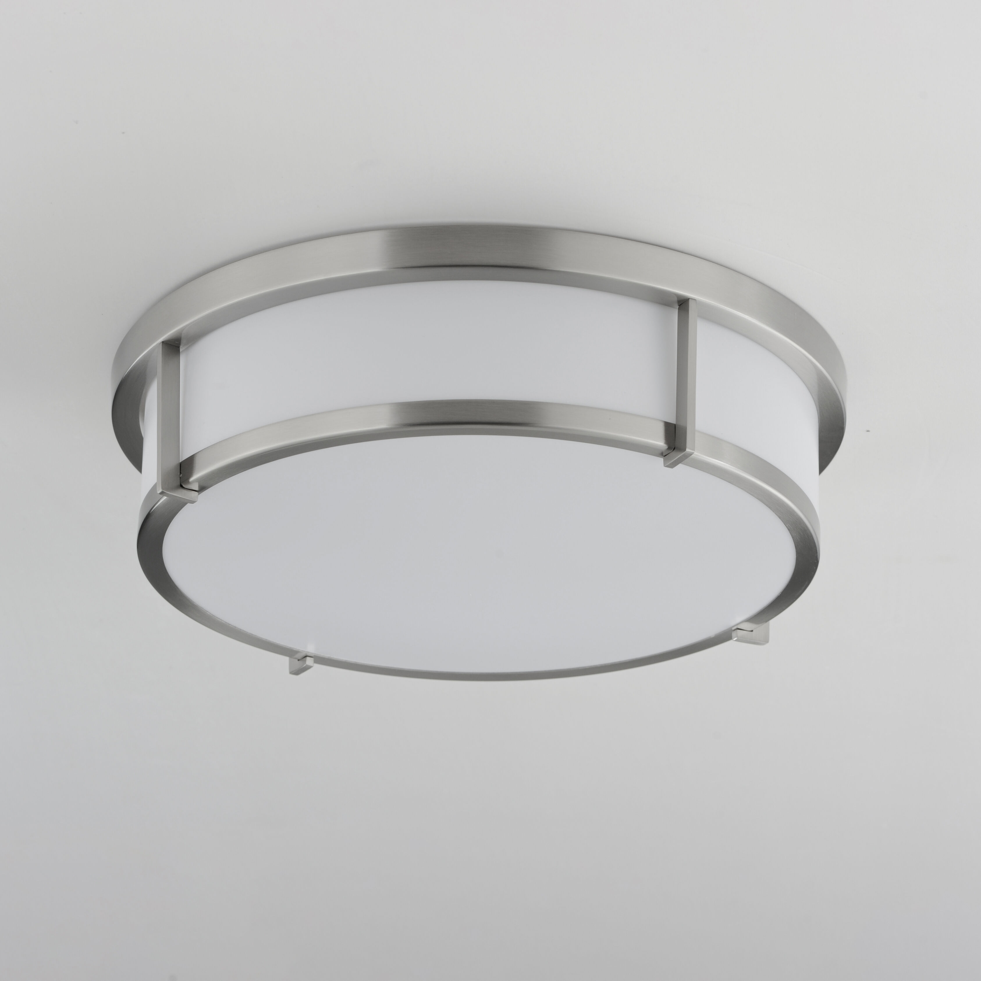Rogue LED 13 inch Satin Nickel Flush Mount Ceiling Light