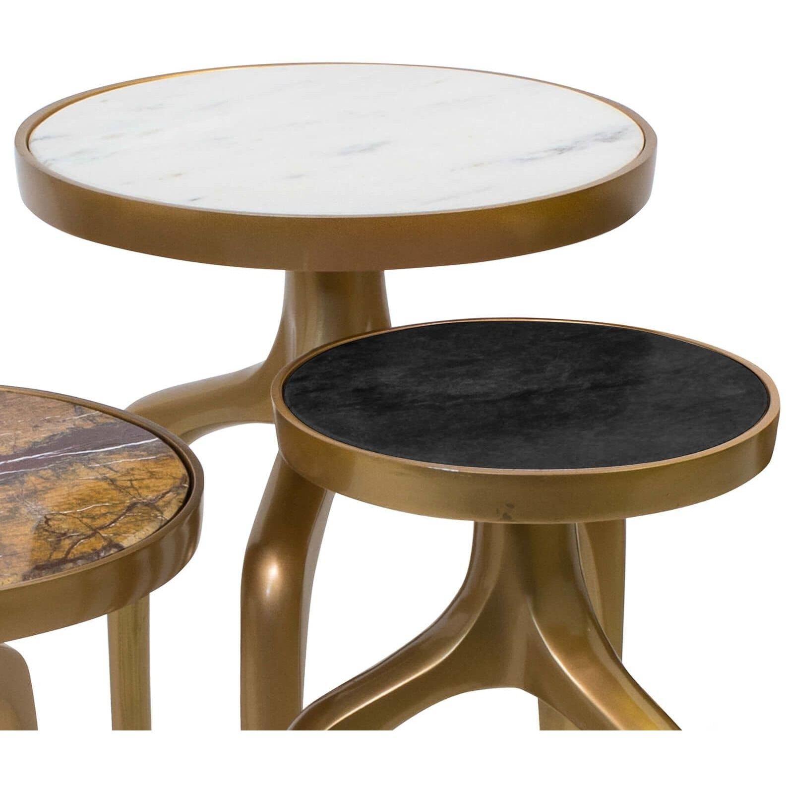 Mixer 24 X 11 inch Natural Brass Side Table