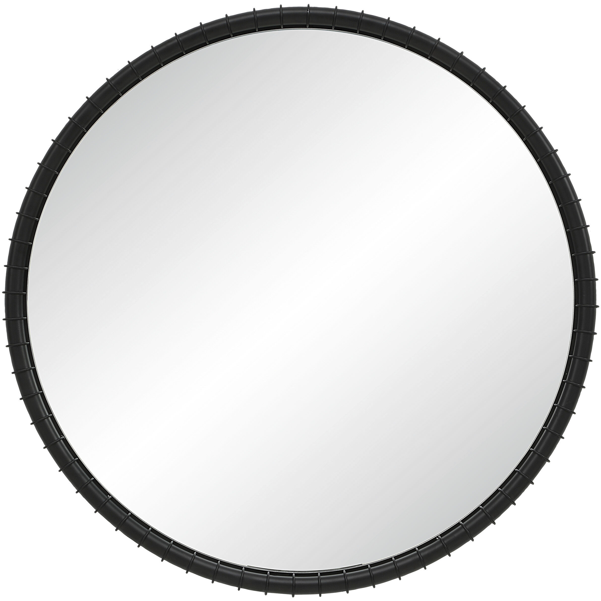 Timo 40.5 X 40.5 inch Matte Black Wall Mirror