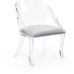 Chelsea House Clear/Gray Chair