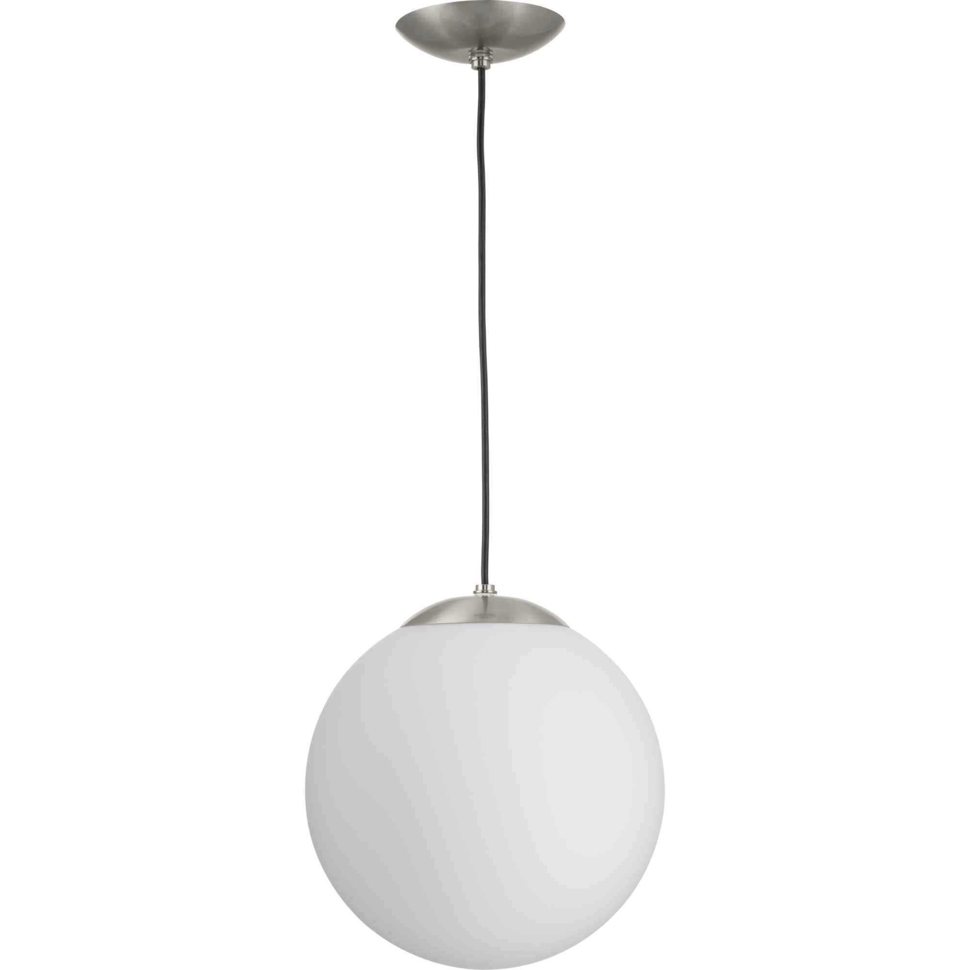Atwell 1 Light 12 inch Brushed Nickel Pendant Ceiling Light, Large