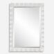 Haya 40 X 28.25 inch Semi-Gloss White Mirror