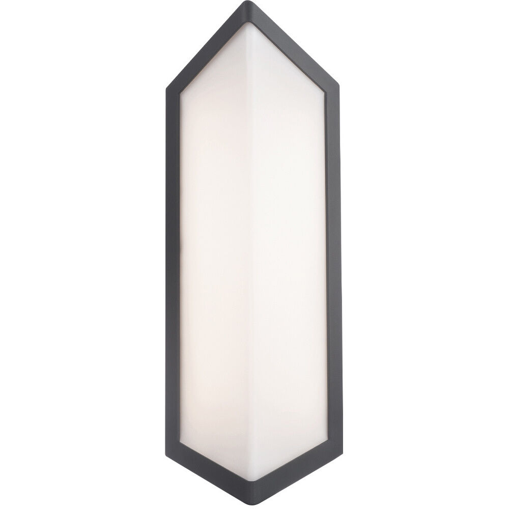 Corte LED 15.38 inch Black Outdoor Wall Light in 3000K, dweLED