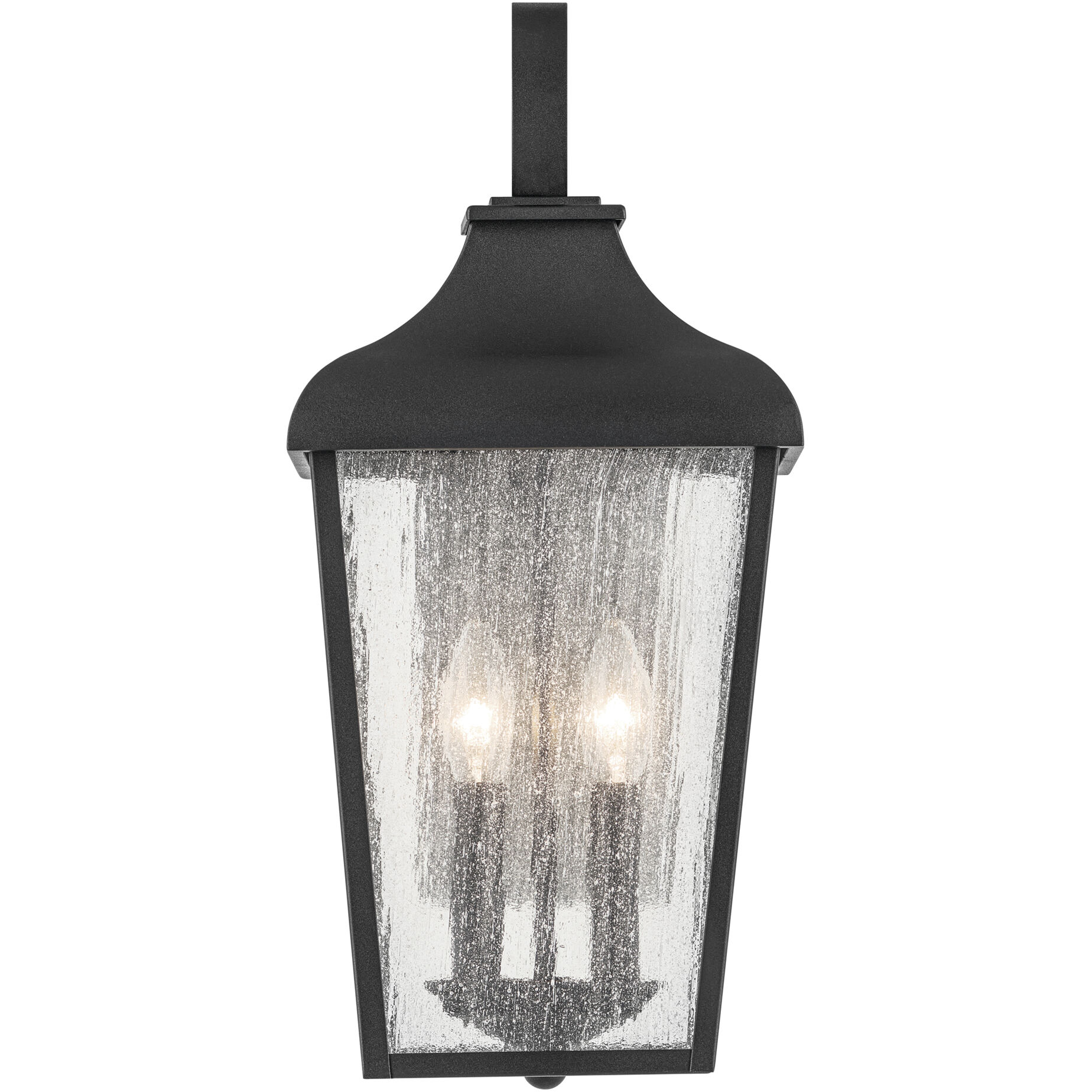 Forestdale 2 Light 18.5 inch Textured Black Outdoor Wall Sconce, Medium