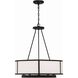 Bryant 6 Light 24 inch Black Forged Chandelier Ceiling Light