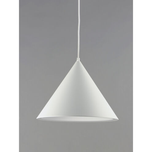 Abyss LED 9.5 inch Matte White Mini Pendant Ceiling Light