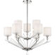Sutton 9 Light 32 inch Polished Nickel Chandelier Ceiling Light